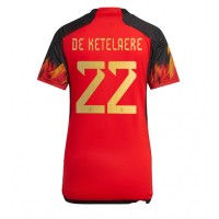 Belgija Charles De Ketelaere #22 Domaci Dres za Ženska SP 2022 Kratak Rukav